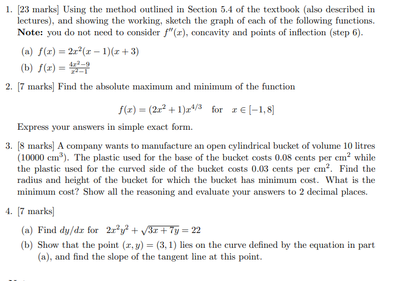 thank you 5.4 Curve Sketching Graphics calculators have limitations and can be