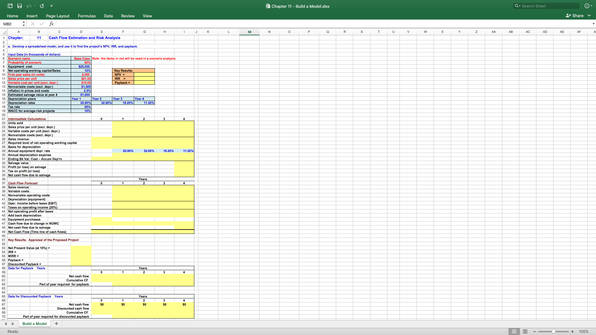 for corporations' Internet activities. It would cost $25 million at Year 0