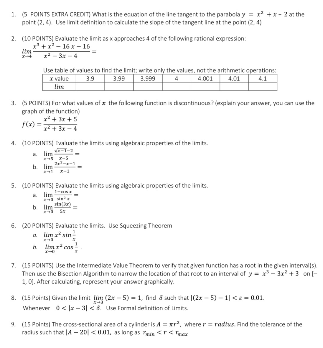  Please solve each question and show work in conjunction with nice
