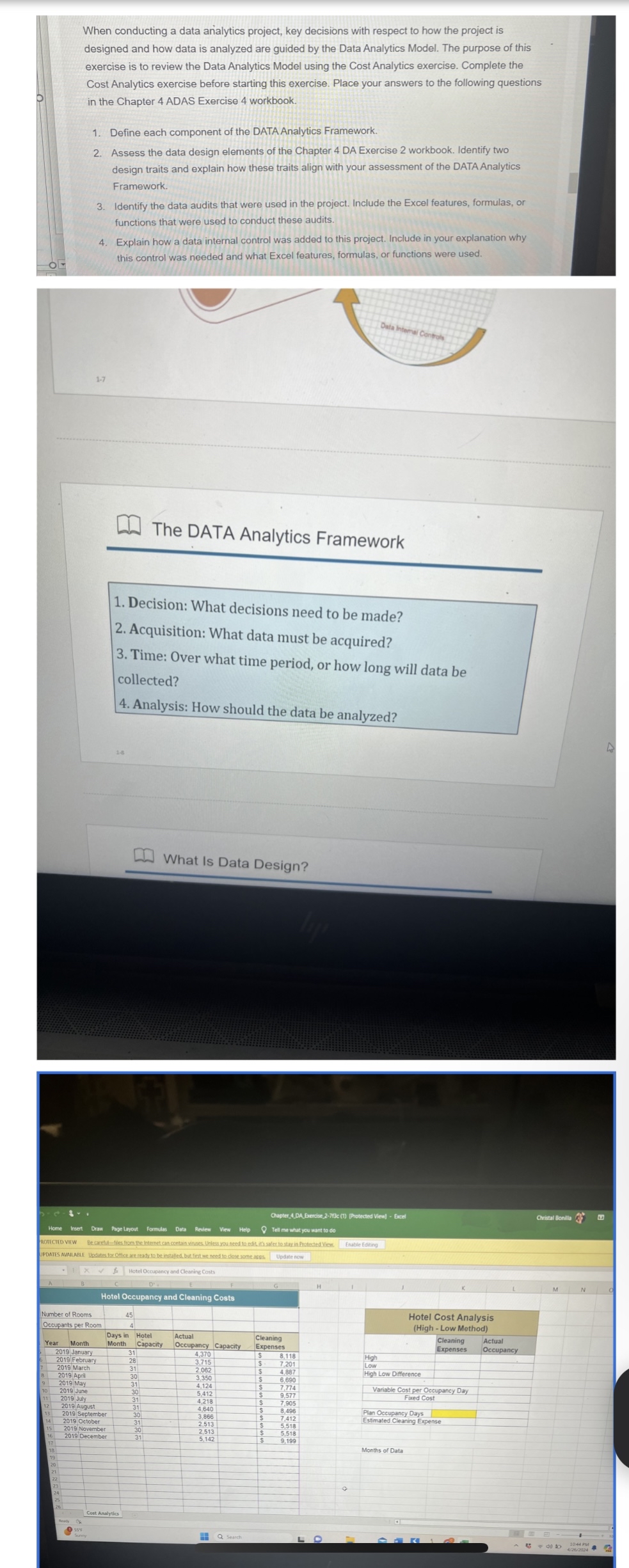 When conducting a data analytics project, key decisions with respect to