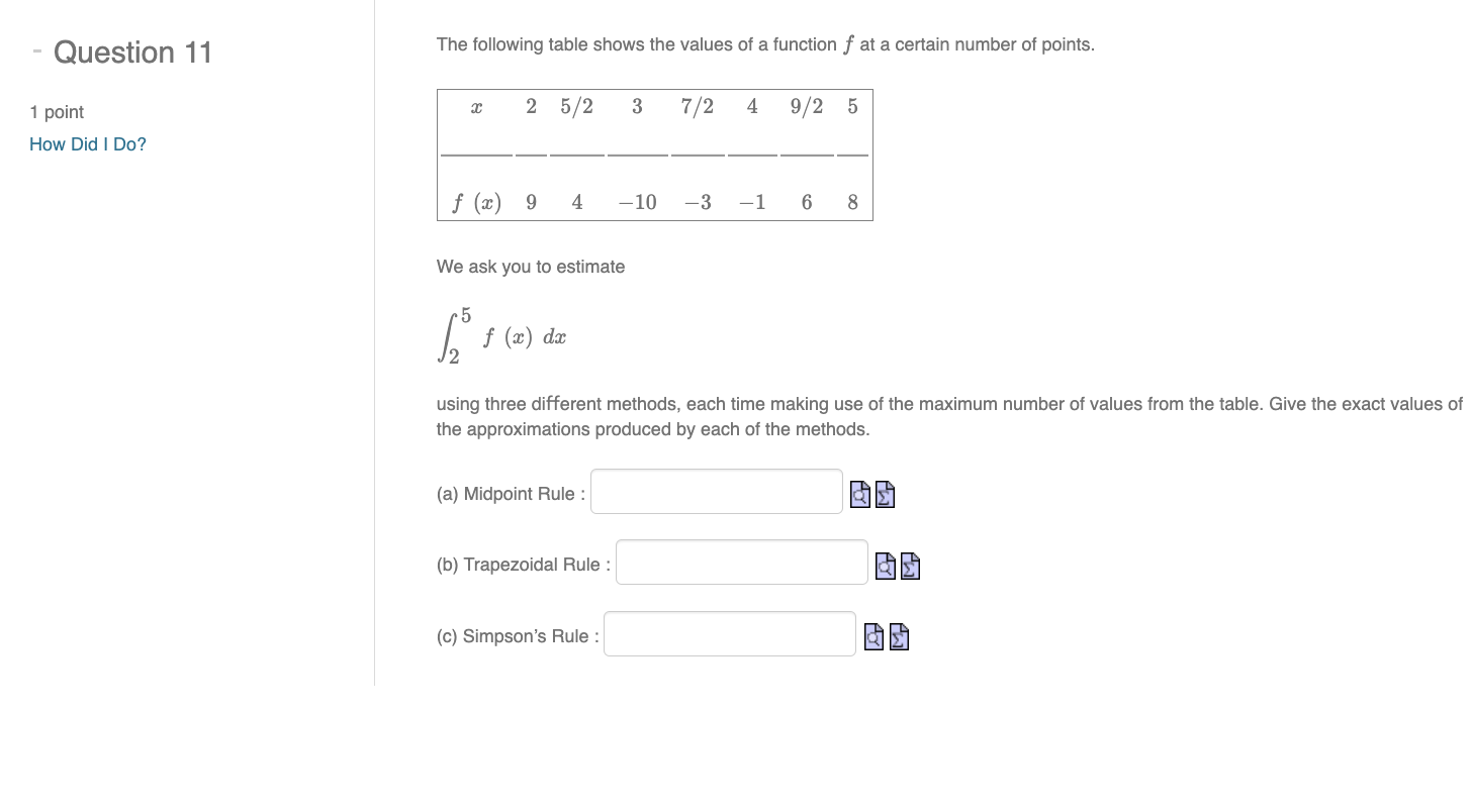 cannot find the actual error unless we can evaluate the integral exactly.