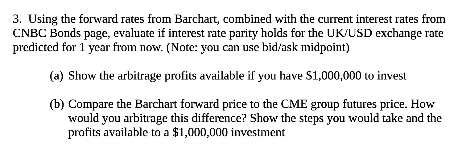 interest rates from CNBC Bonds page, evaluate if interest rate parity holds