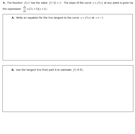  4. The function f(x) has the value /(-1) = 1. The