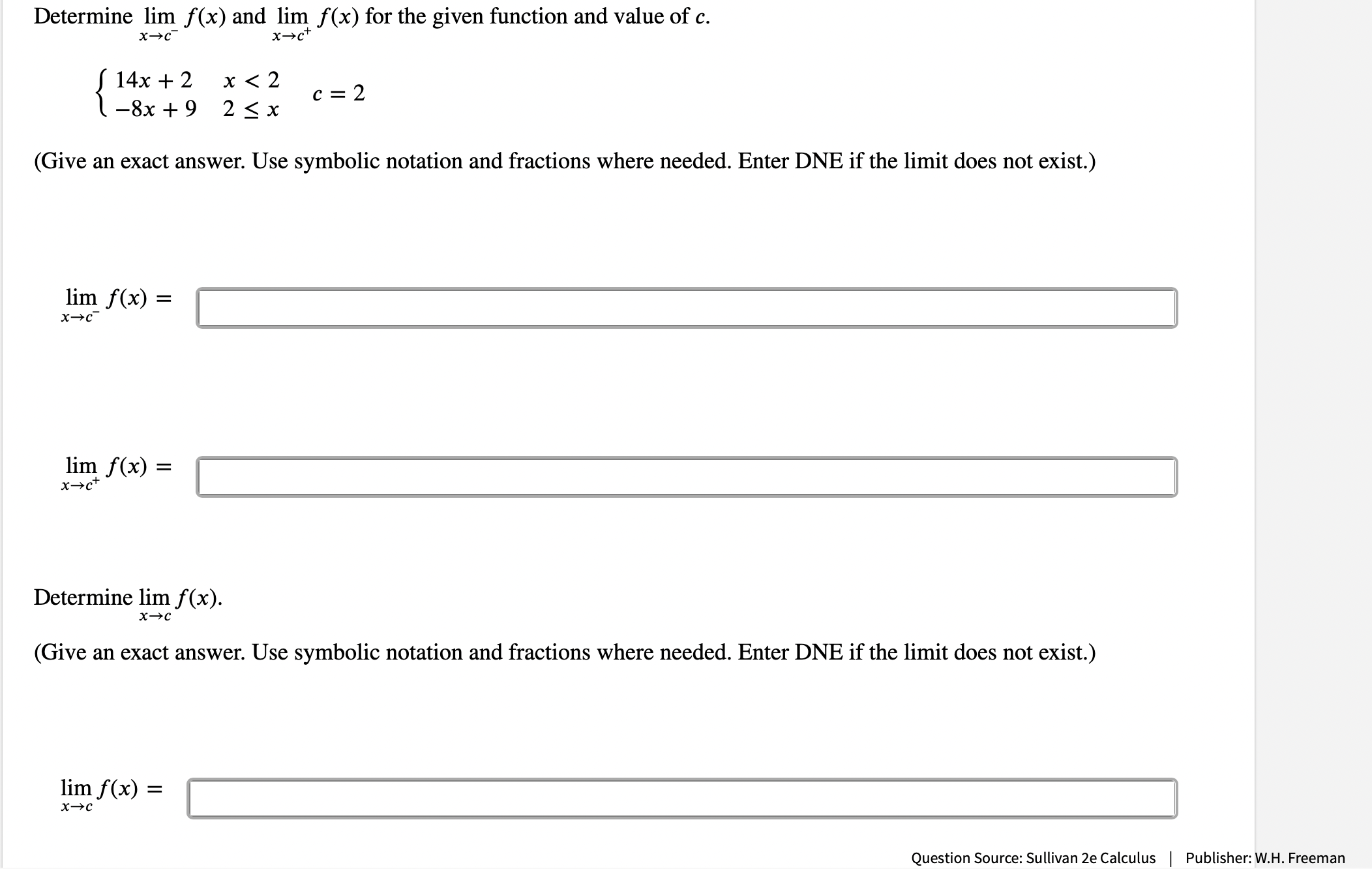 value of c. x-c xact 14x + 2 x