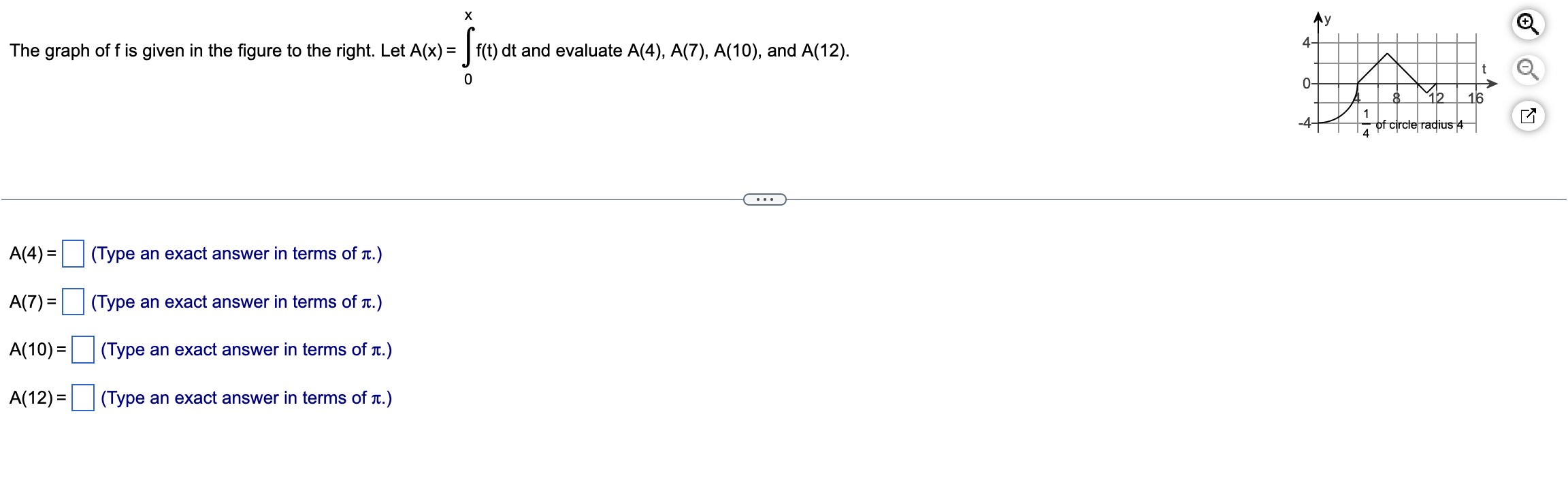 f and the x-axis on the interval using a left, right, and