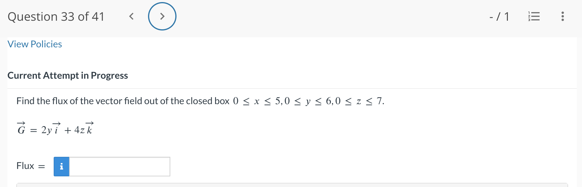 the vector field out of the closed box 0 - /1 .