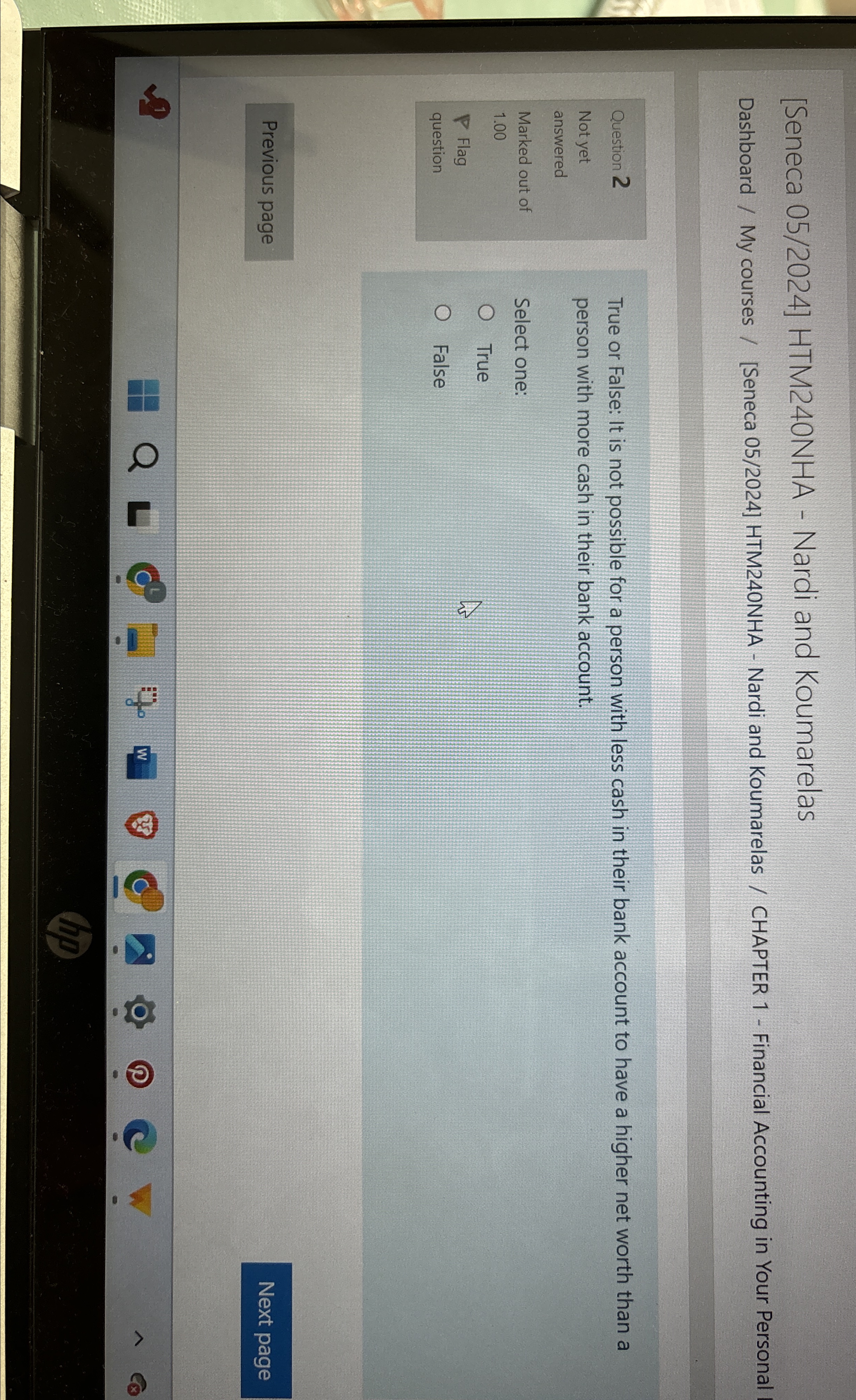 /[Seneca 05/2024] HTM240NHA - Nardi and Koumarelas / CHAPTER 1- Financial Accounting