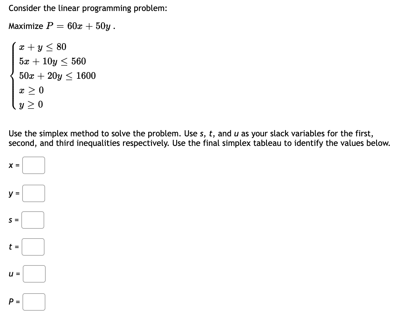 = Solve the linear programming programing by graphing and then determining which