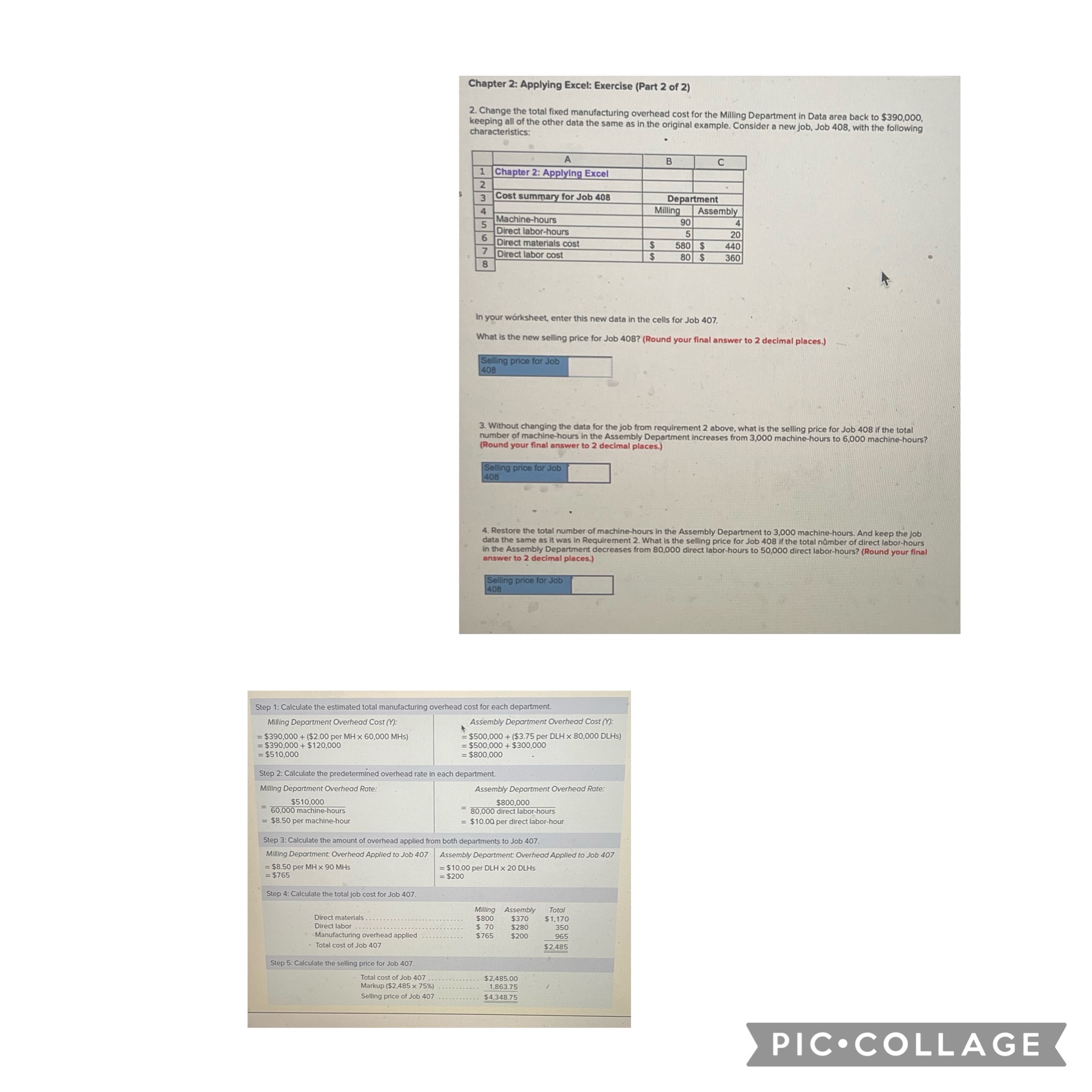  Chapter 2: Applying Excel: Exercise (Part 2 of 2) 2. Change