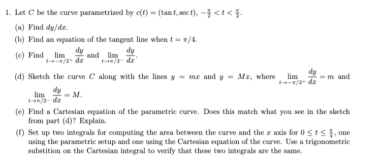 (a) Find dy/d:r. (b) Find an equation of the tangent line when