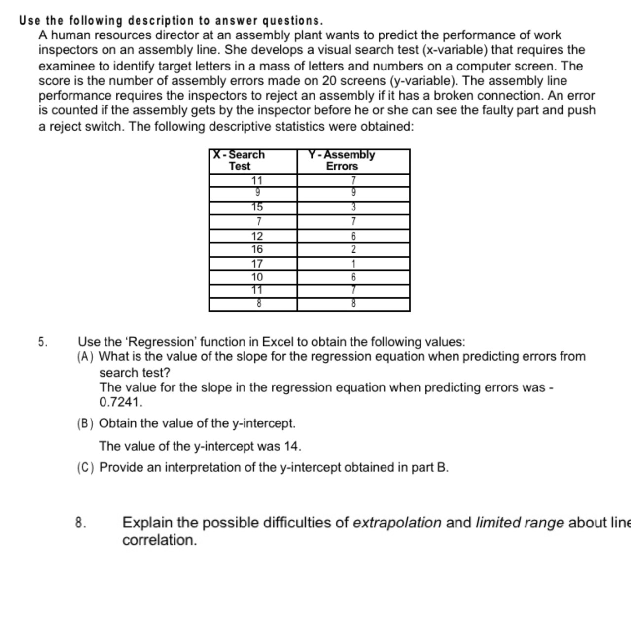 requires the examinee to identify target letters in a mass of letters