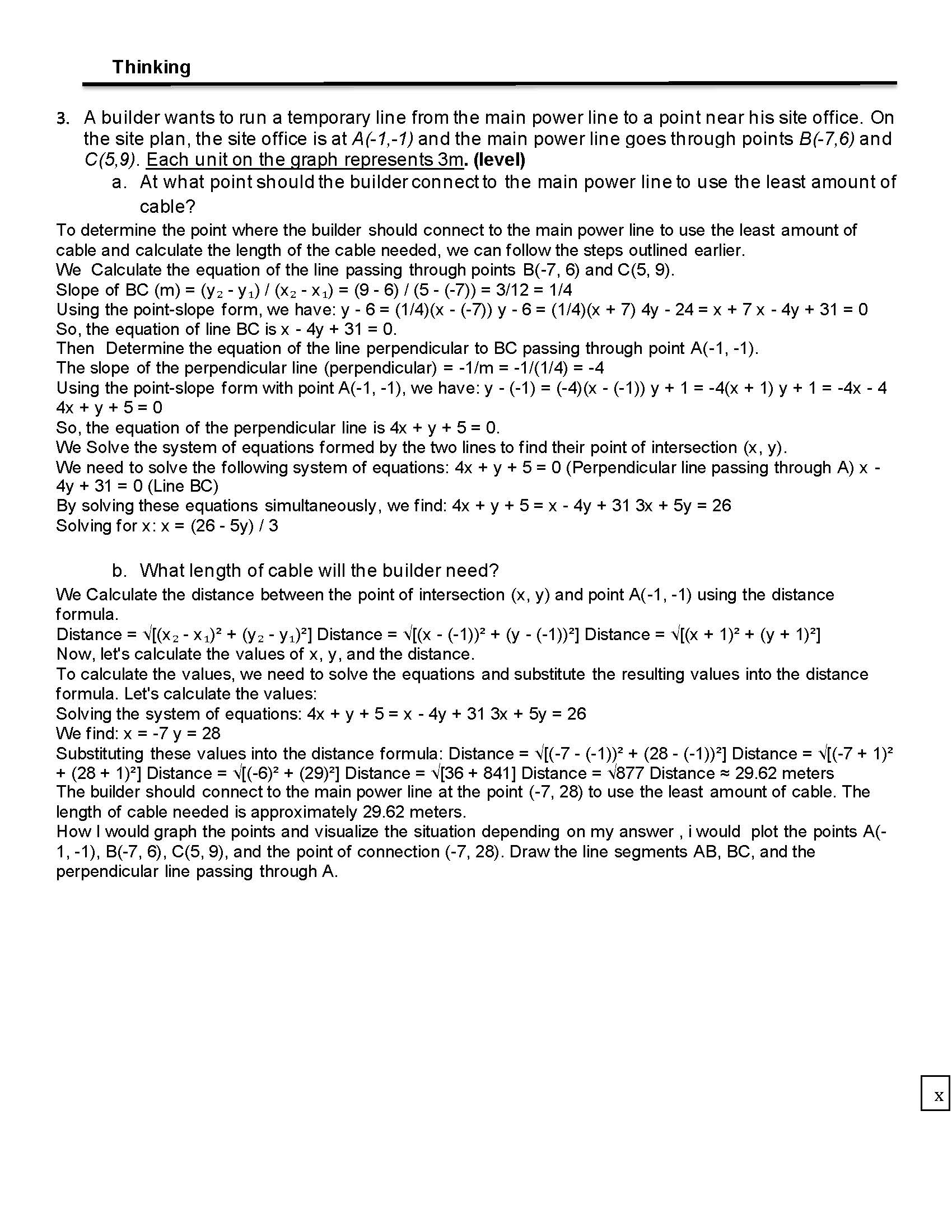 and B(6, -3) determine the a) Midpoint of line segment AB (3