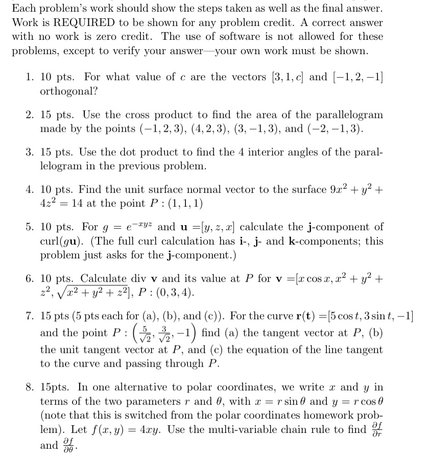  Could use some help on each question please, the steps shown