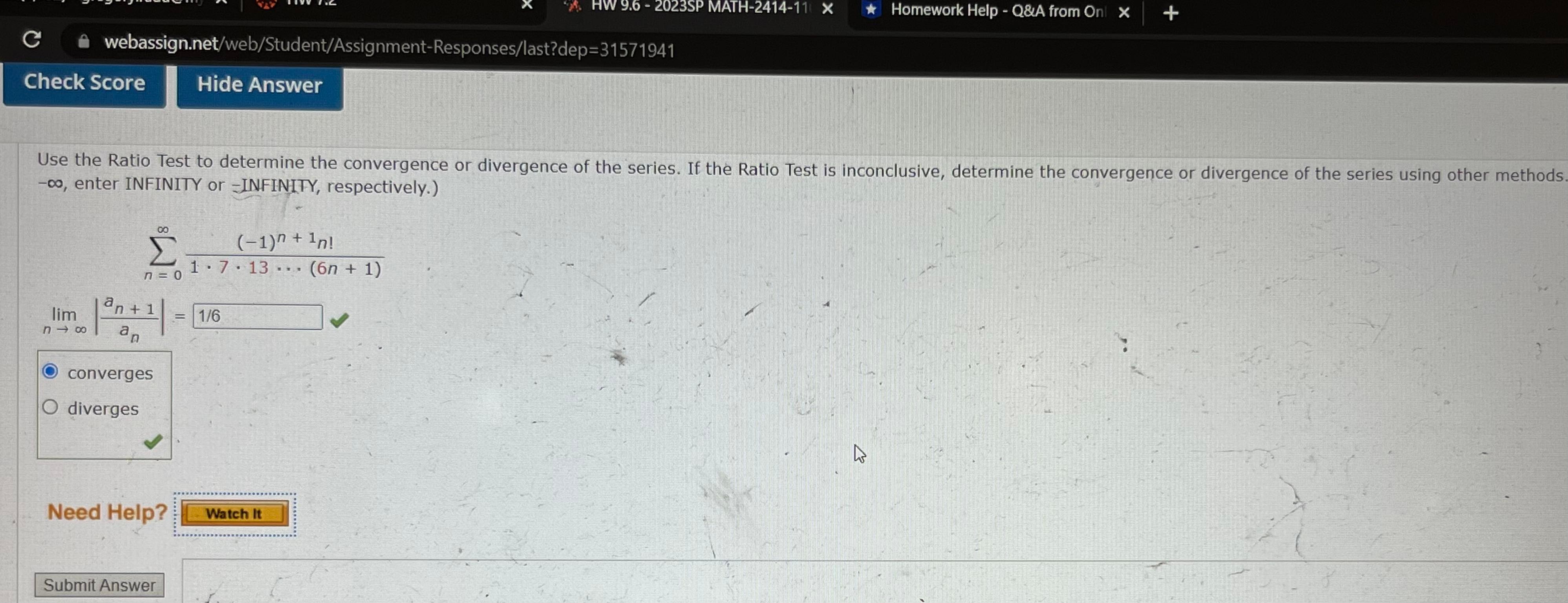, Consider the following. 2 7(0 8)"'1 n=1 ' ,' , i
