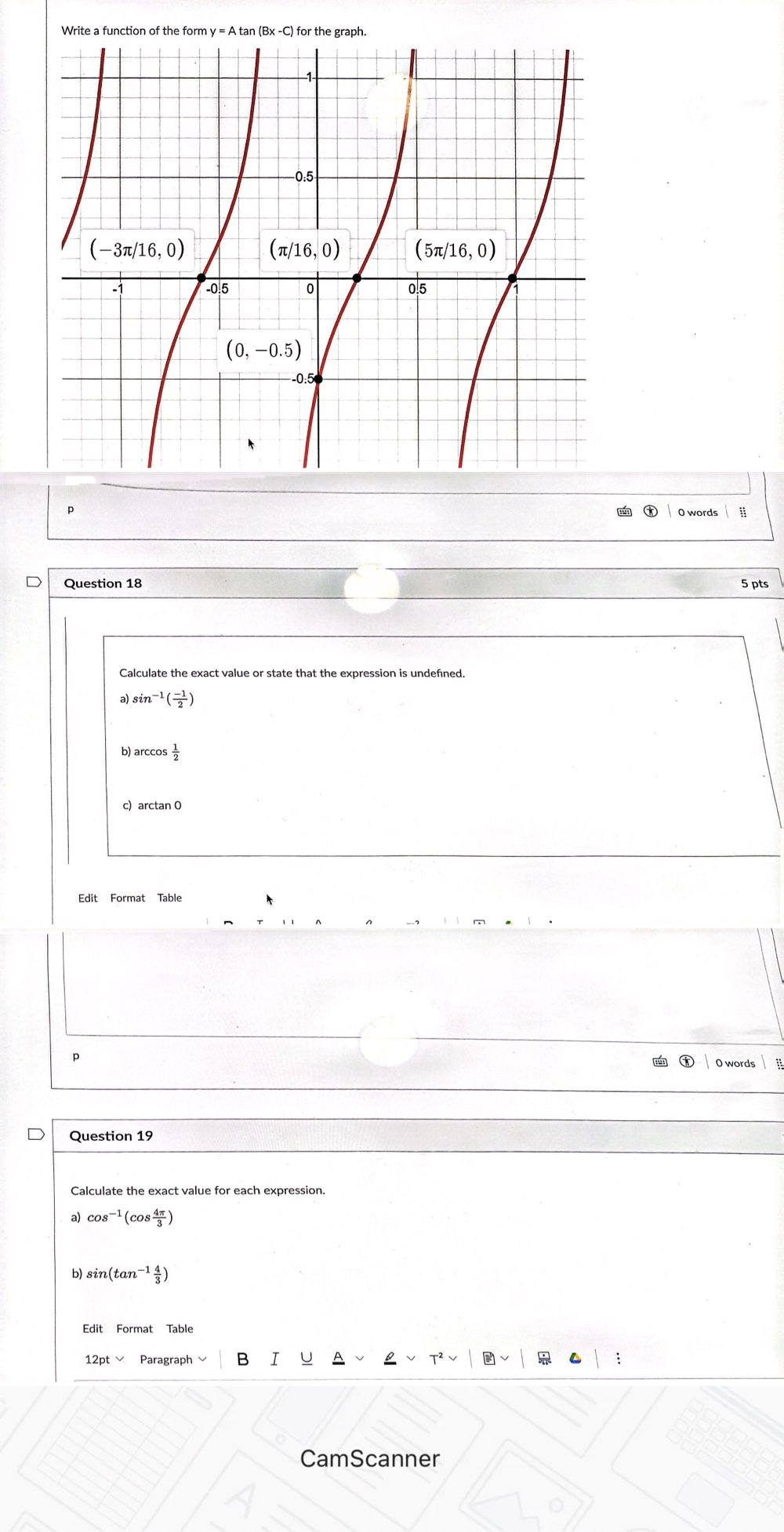 -C) for the graph. (-37/16, 0) (7/16, 0) (5x/16, 0) -1 -0!5
