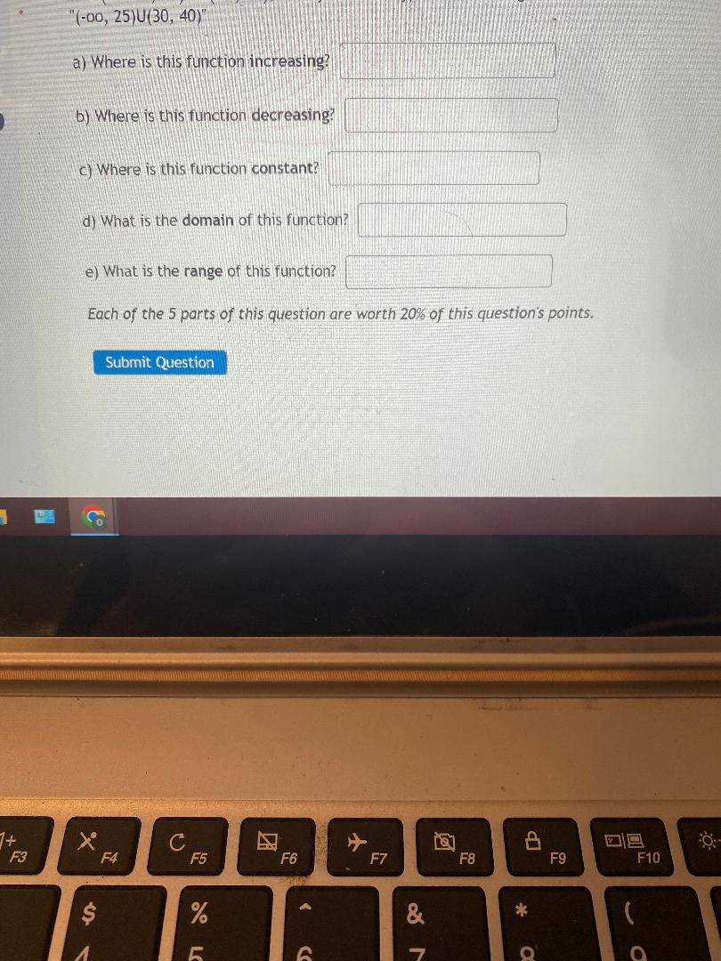 20% of this question's points. Submit Question Co + X C F3