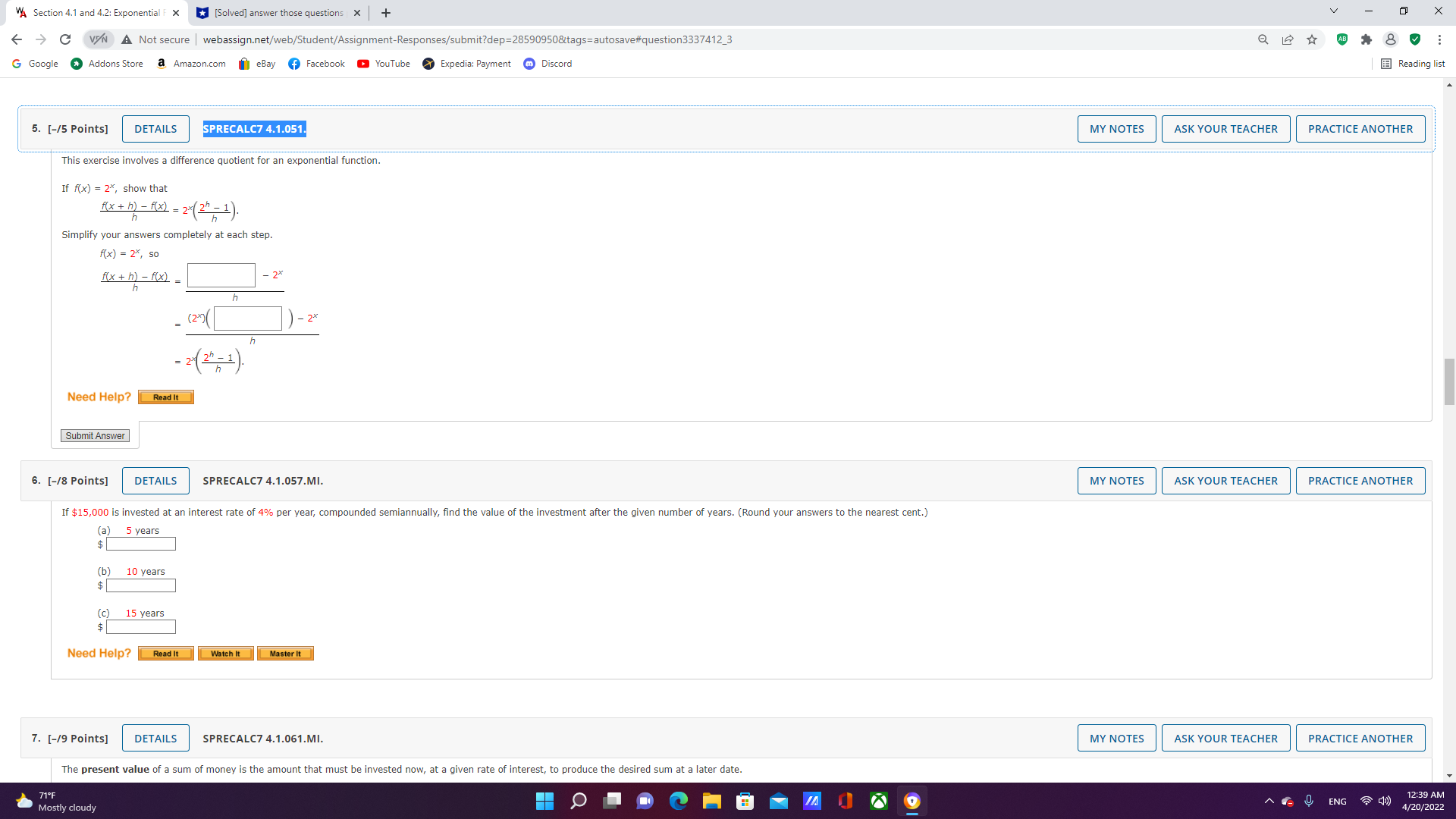 those questions x + X - > G v/N A Not secure