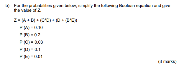 and give the value of Z. Z = (A + B) +