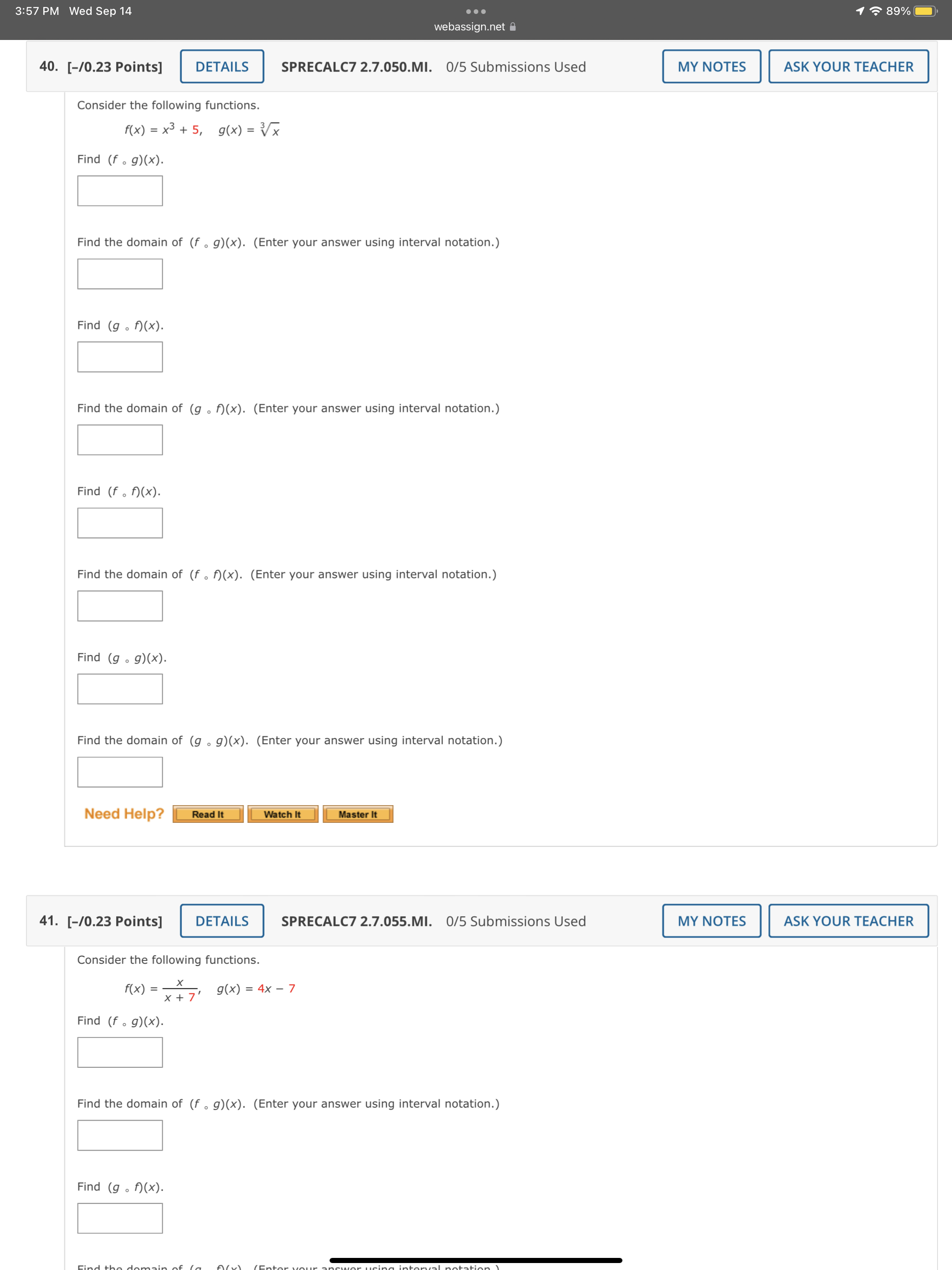 the expression. ( a ) ( f . D) ( - 1