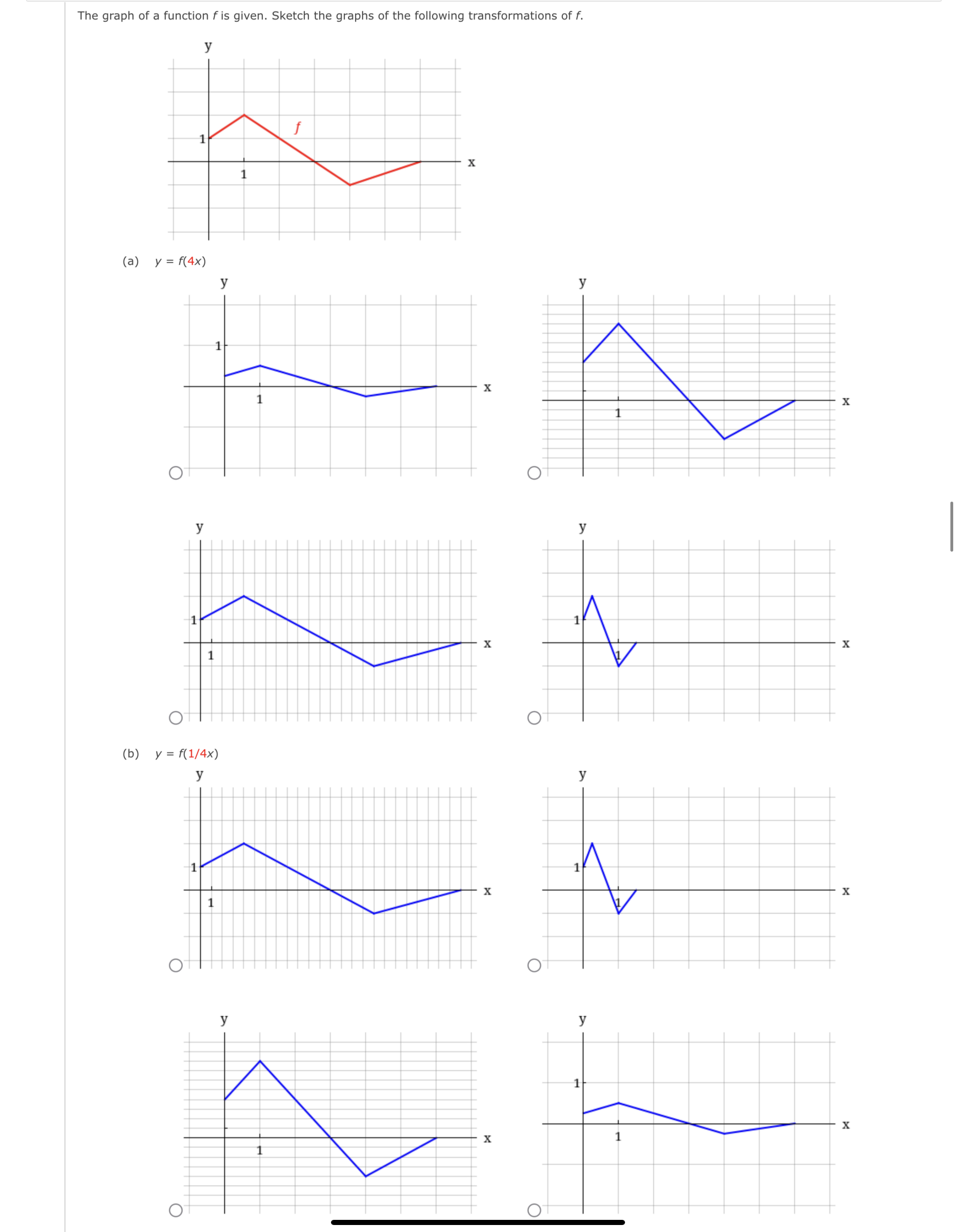 but by starting with the graph of a standard function and applying