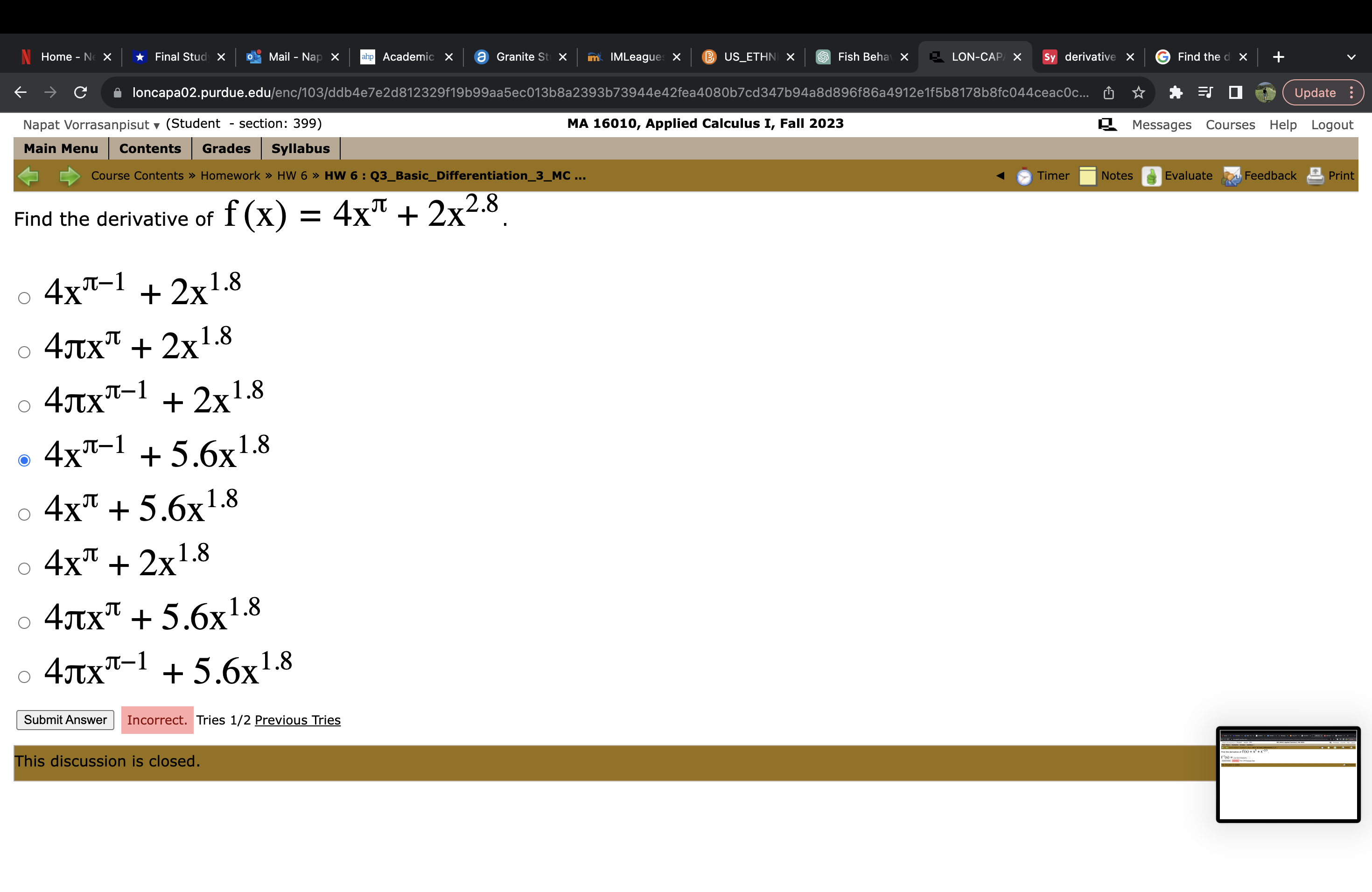 Main Menu Contents Grades Syllabus Course Contents > Homework > HW 6