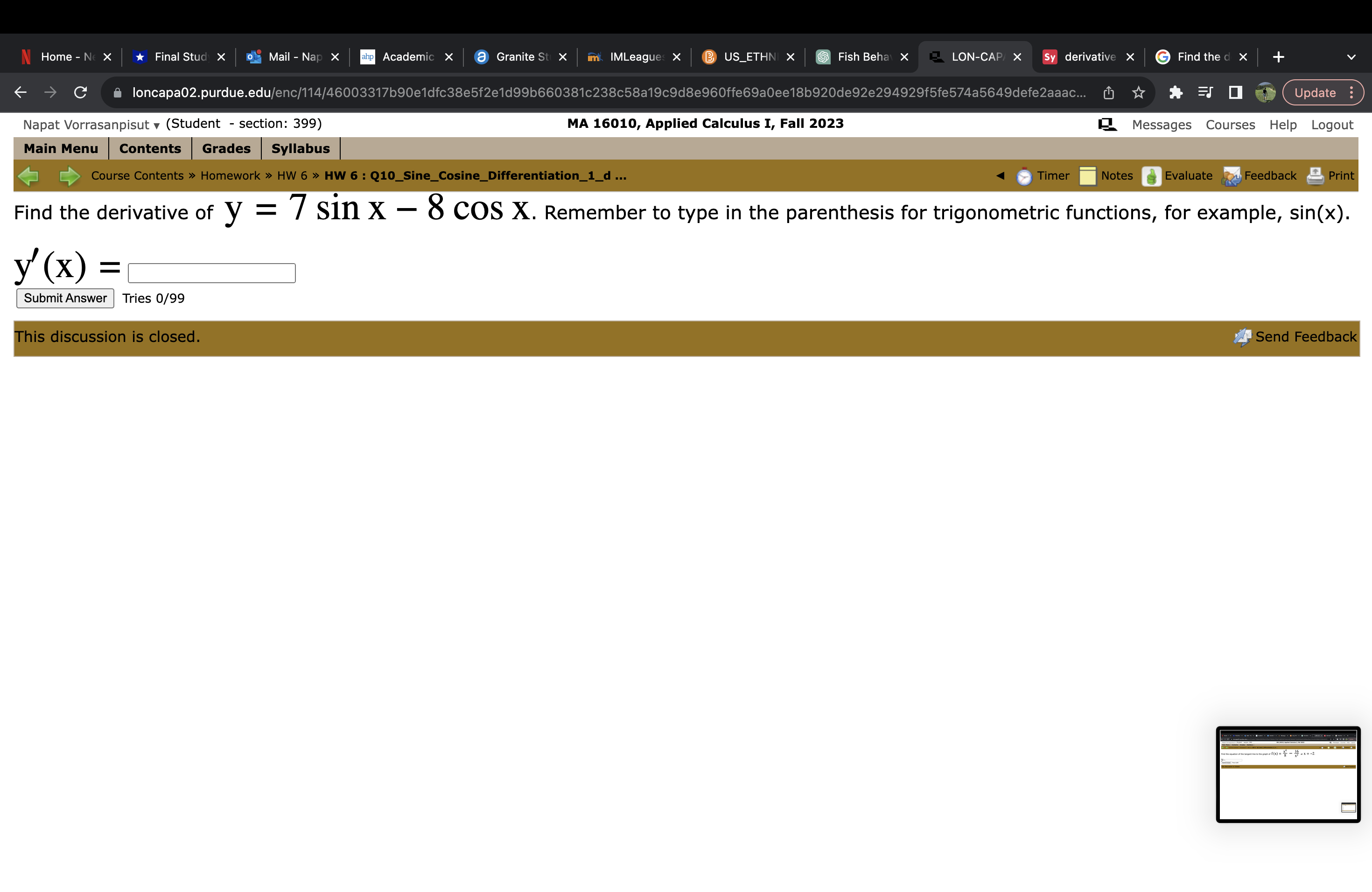 X Final Stud X Mail - Nap X ahp Academic x @