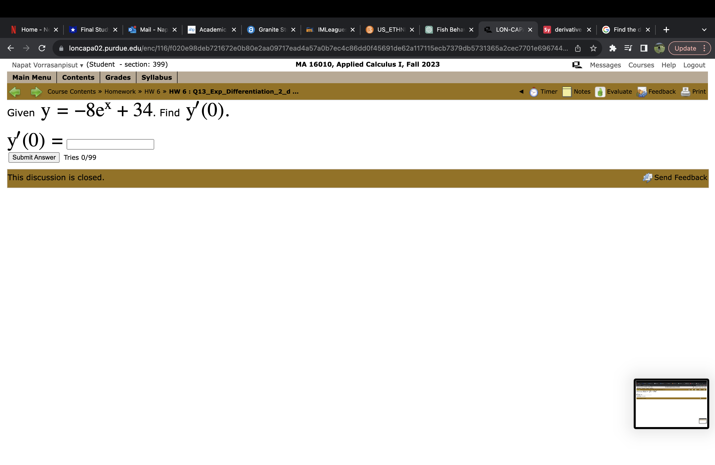 b Update : Napat Vorrasanpisutv (Student - section: 399) MA 16010, Applied