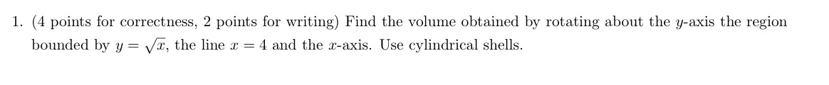 line :1: = 4: and the xaxis about the axis a: =