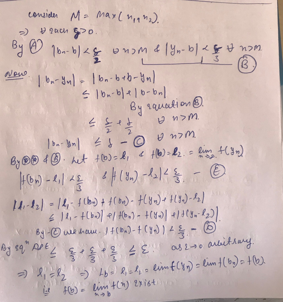 R be u uniformly continuous function. Finish the proofof Theorem 3.4.6 by