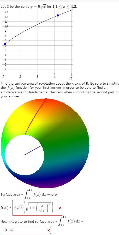 = 5 + 6 . cos(x) -10 Q Represent the LENGTH of
