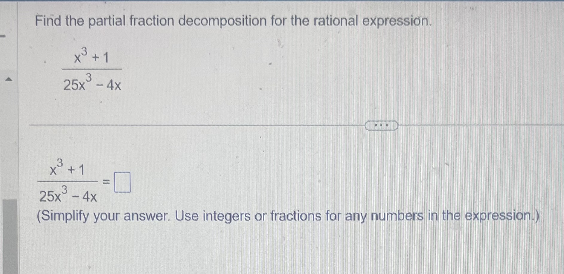 + 3) (Simplify your answer. Use integers or fractions for any numbers
