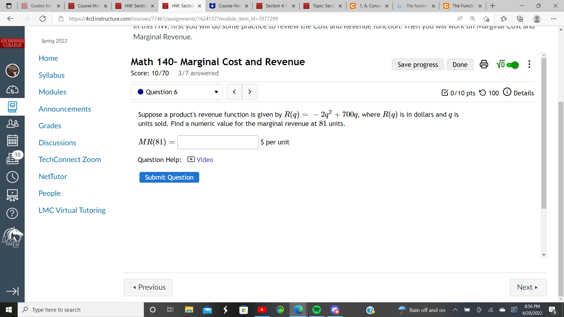 1. A. Consic X > The function x C The Function x