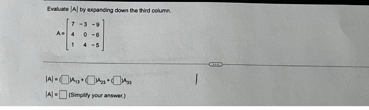 =(Simplify your answer.)Solve the system of equations by using the inverse of