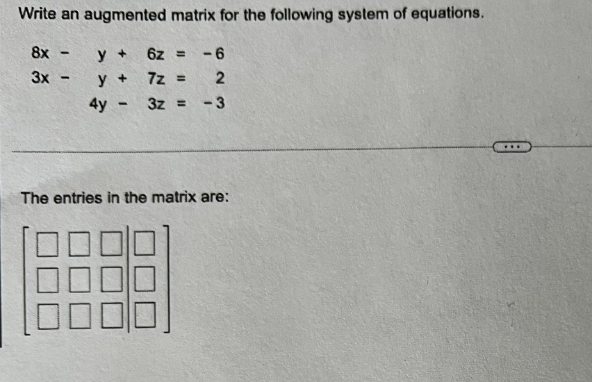 0 5x + 5y = - 10 The inverse of matrix A,