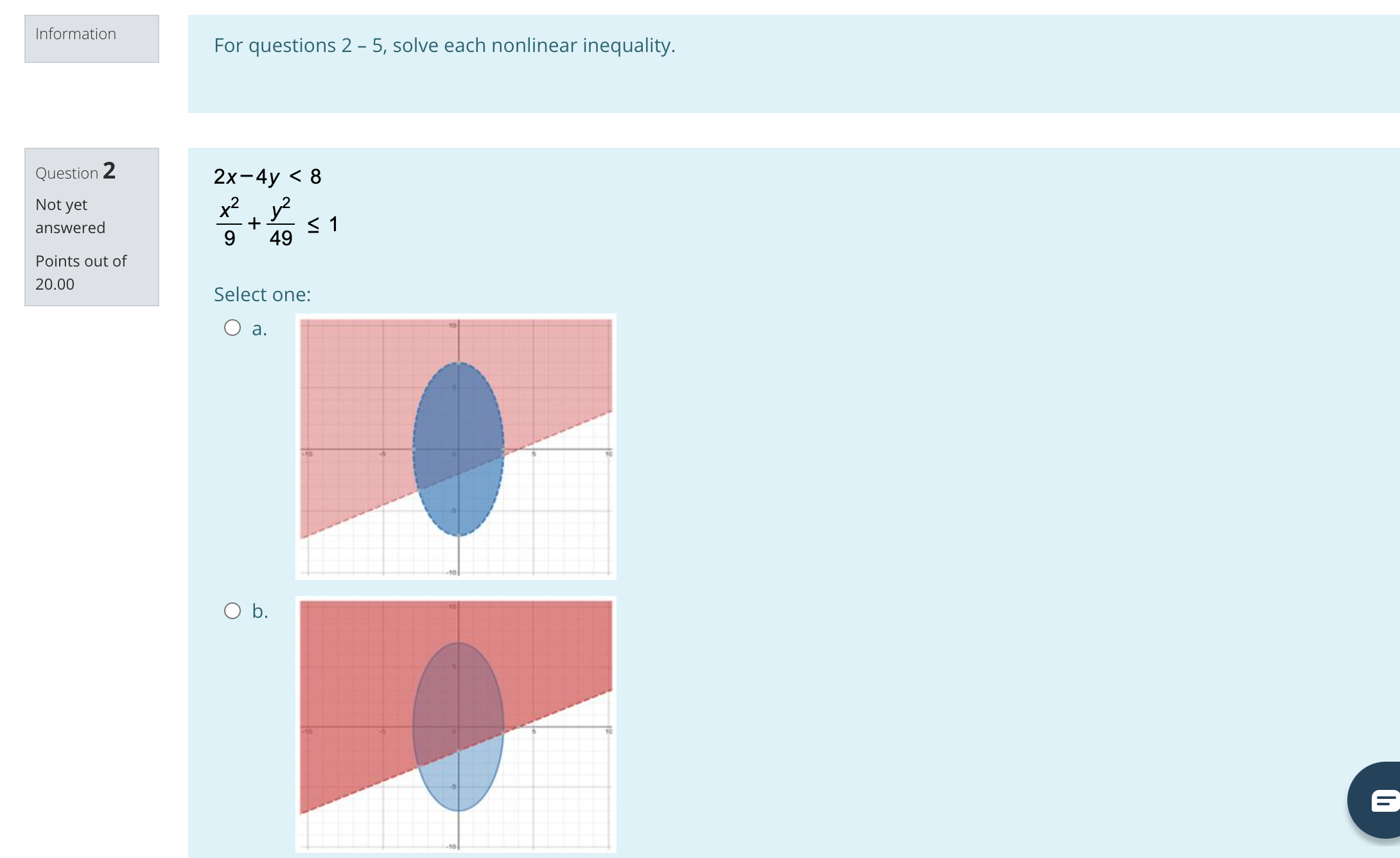 of 16.66 Select one: O a. 1 O b. 3 O c.