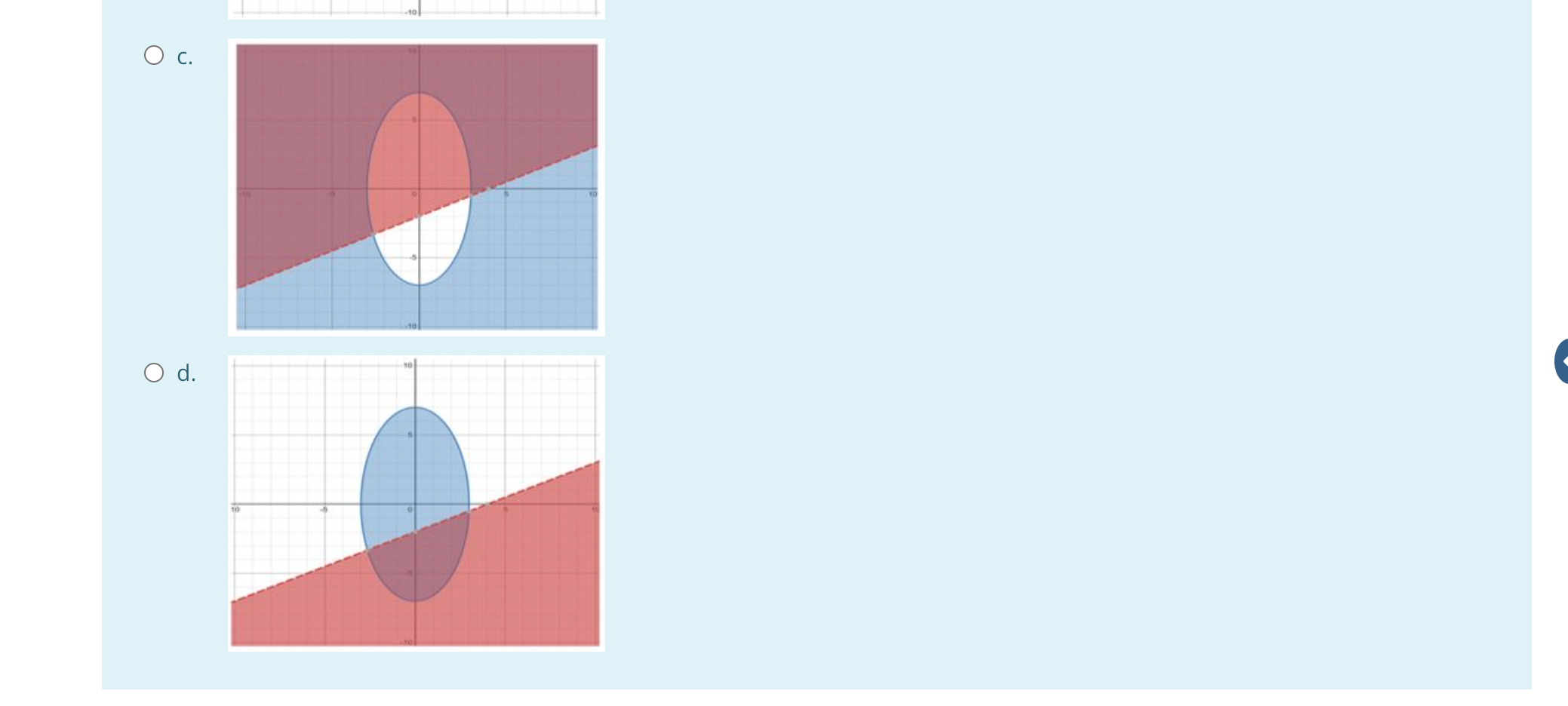 9 O d. infinite solutions O e. no solutionQuestion 4 2x -