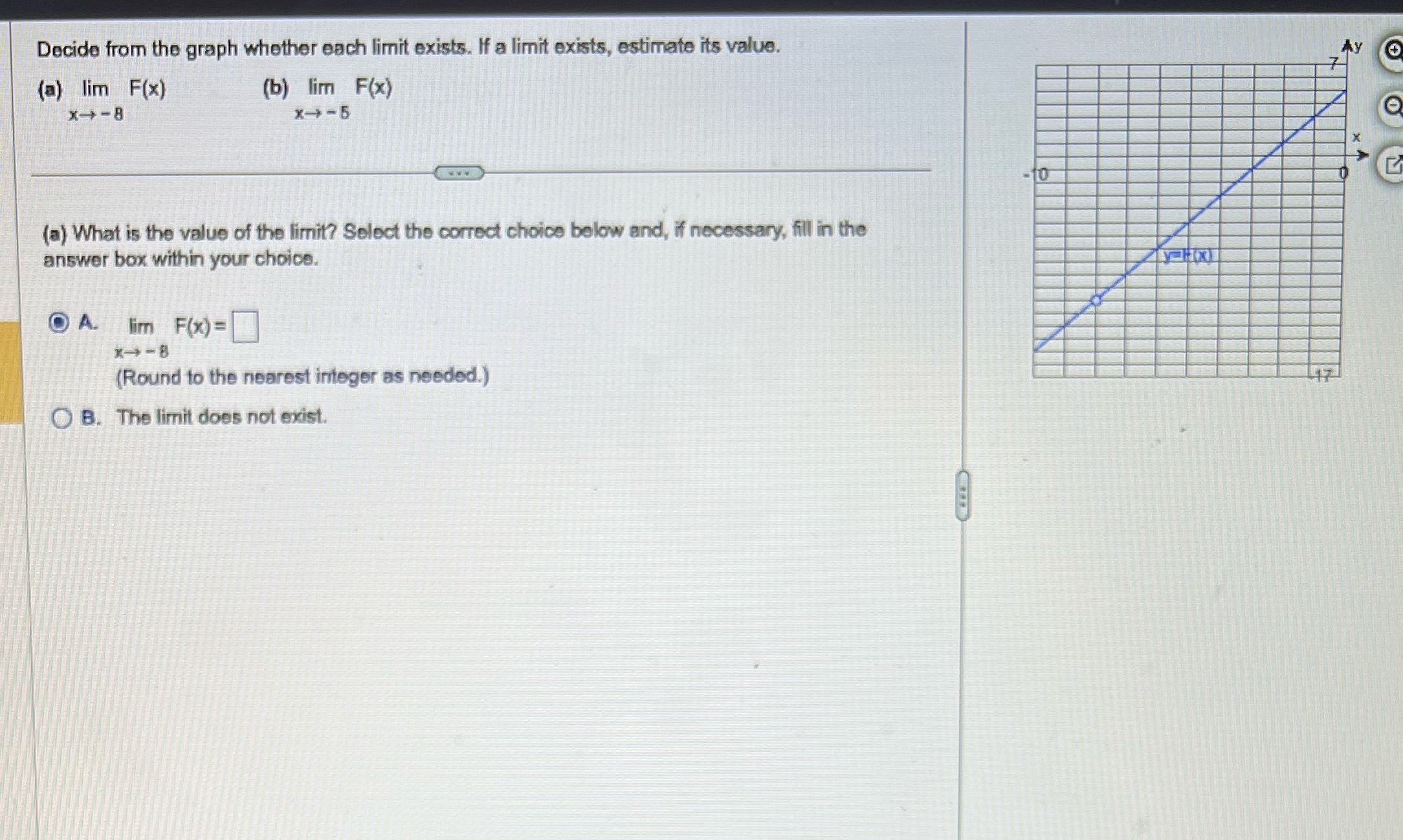 I need help please ! Decide from the graph whether each