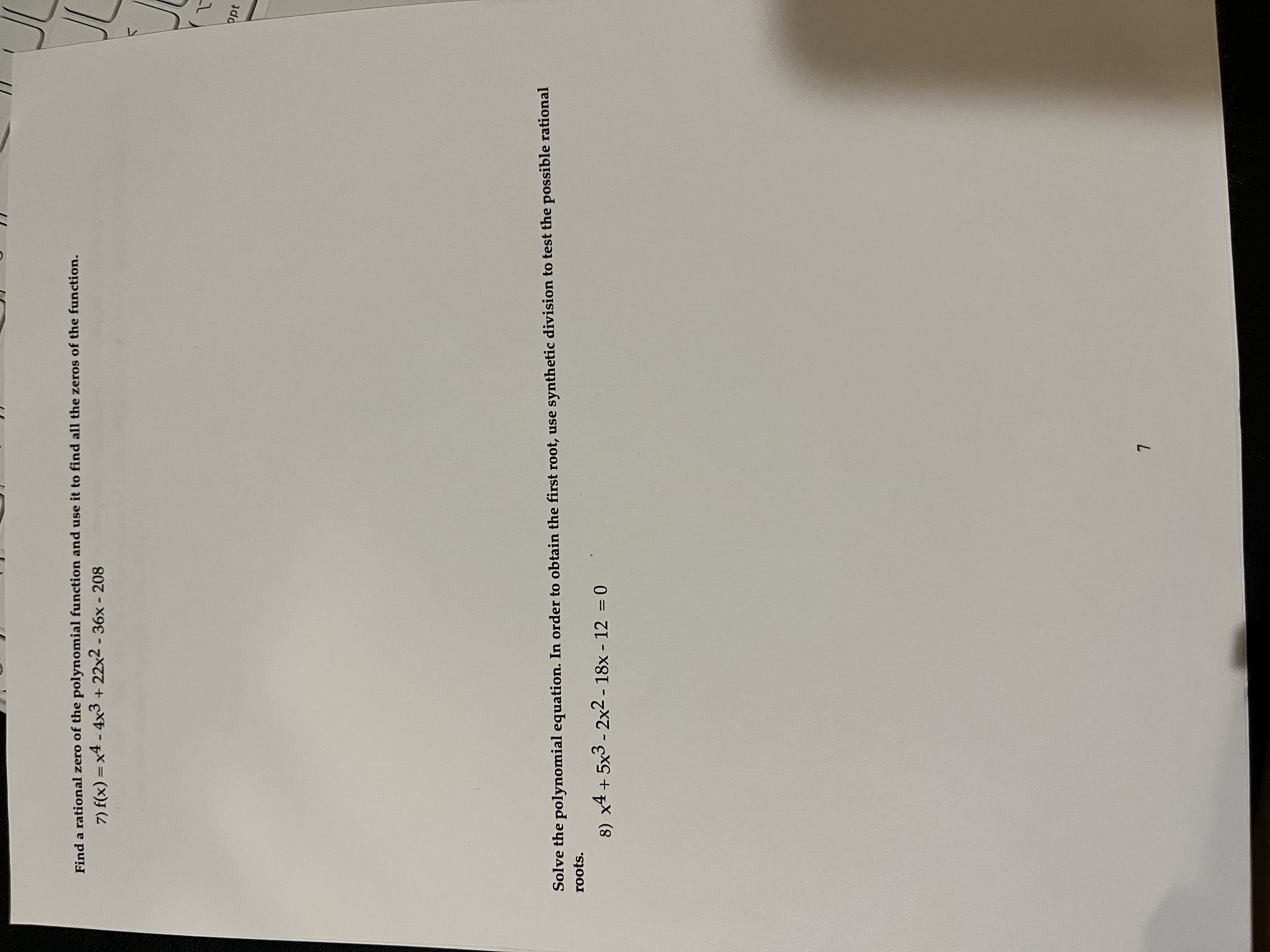 given conditions. 9) n = 4;3, -, and 1 + 3i are