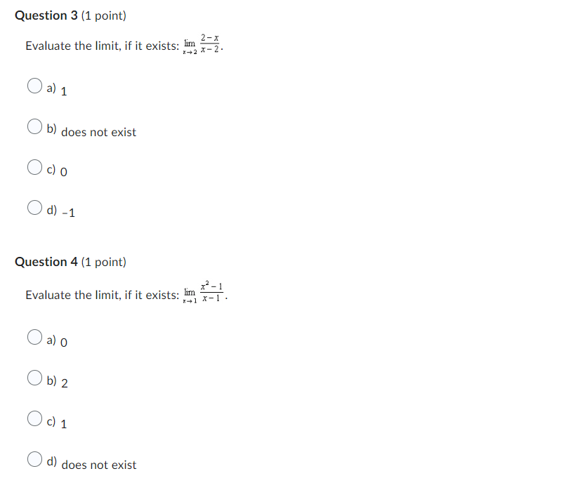 7 (1 point) Evaluate the limit for the graph: lim Ax). 2