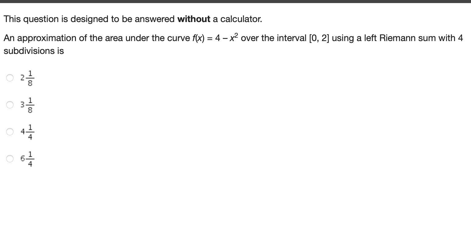 = 2xe'X. The value of the trapezoidal approximation, to the nearest thousandth,