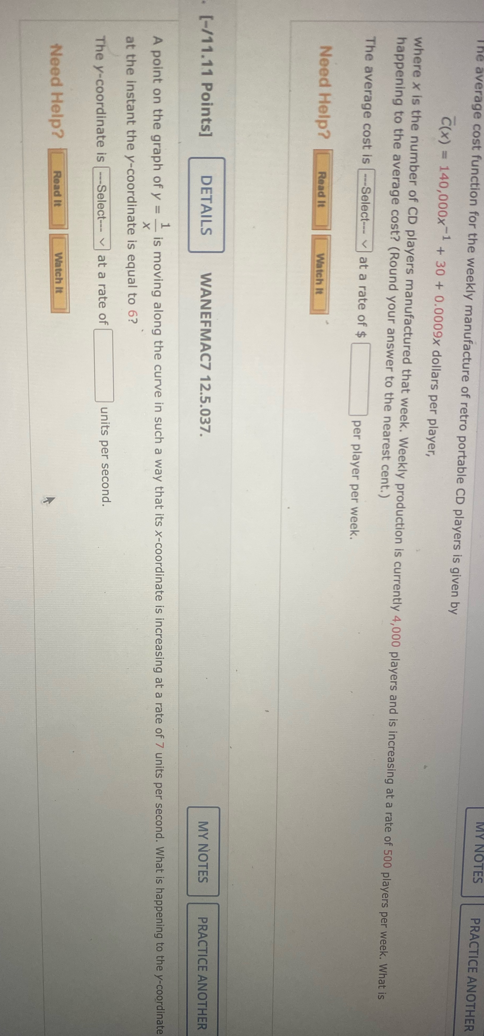 of retro portable CD players is given by PRACTICE ANOTHER C(x) =