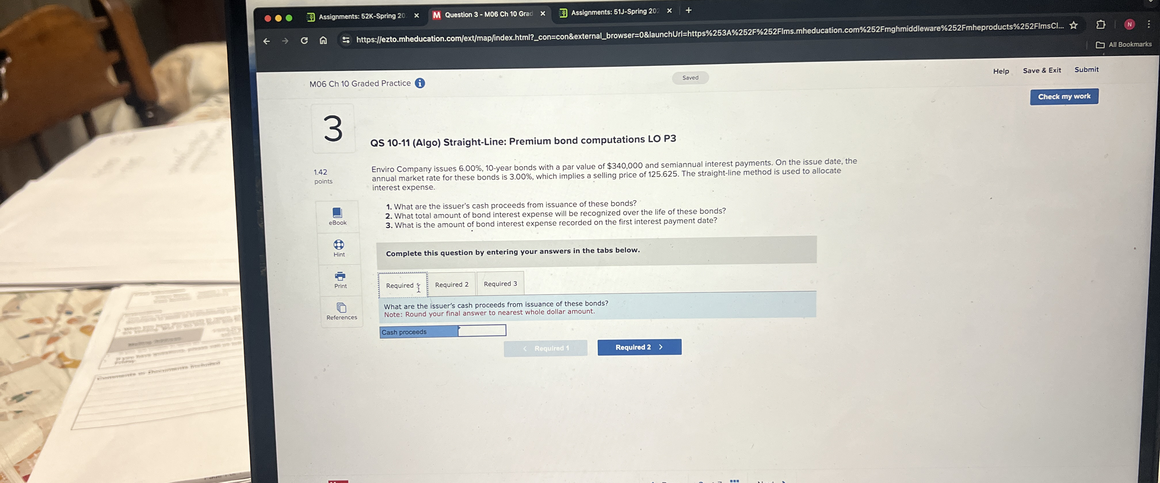  M06 Ch 10 Graded Practice (i 3 QS 10-11(Algo) Straight-Line: Premium