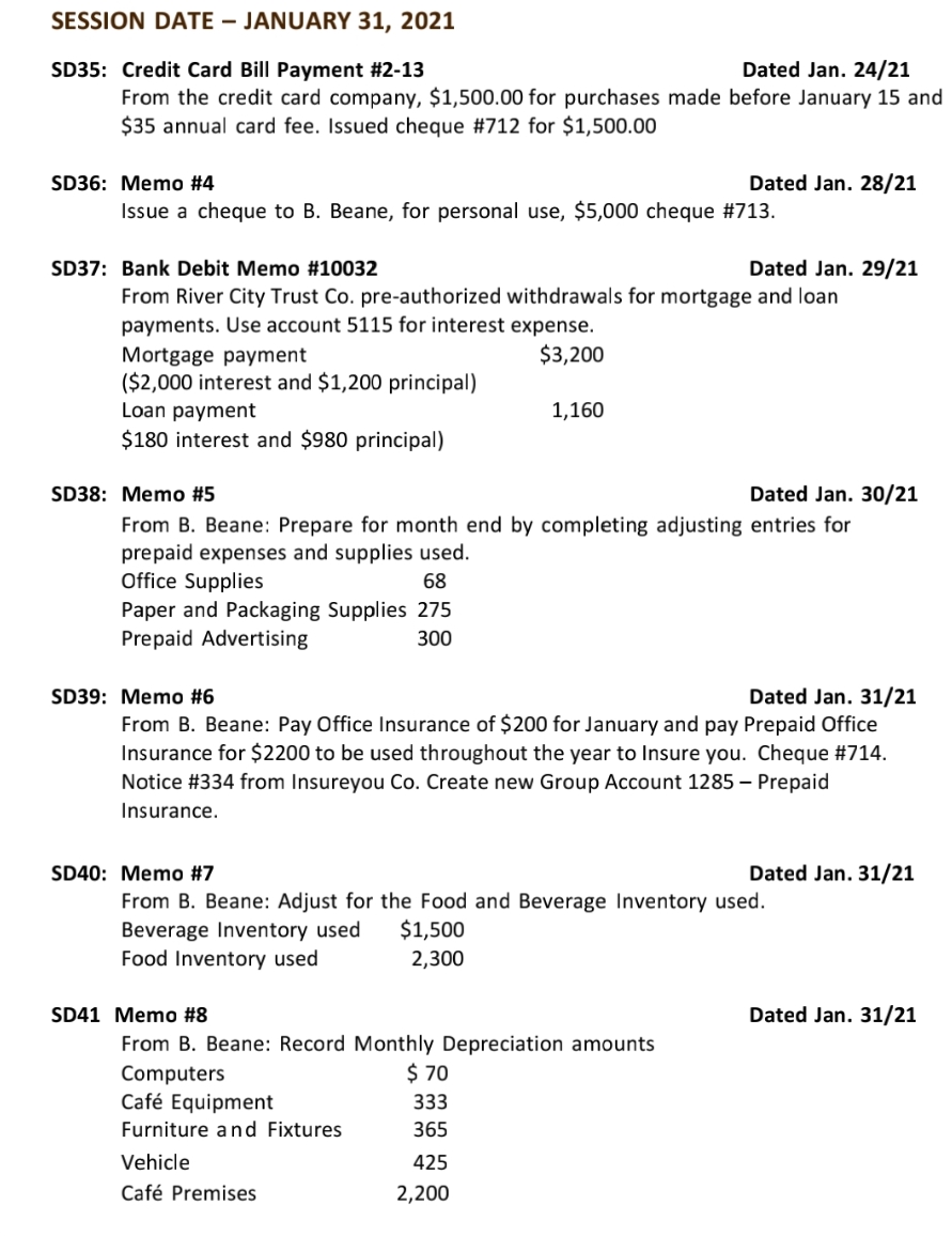 Dated Jan. 24/21 From the credit card company, $1,500.00 for purchases made