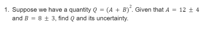 . Given that A = 12 + 4 and B = 8