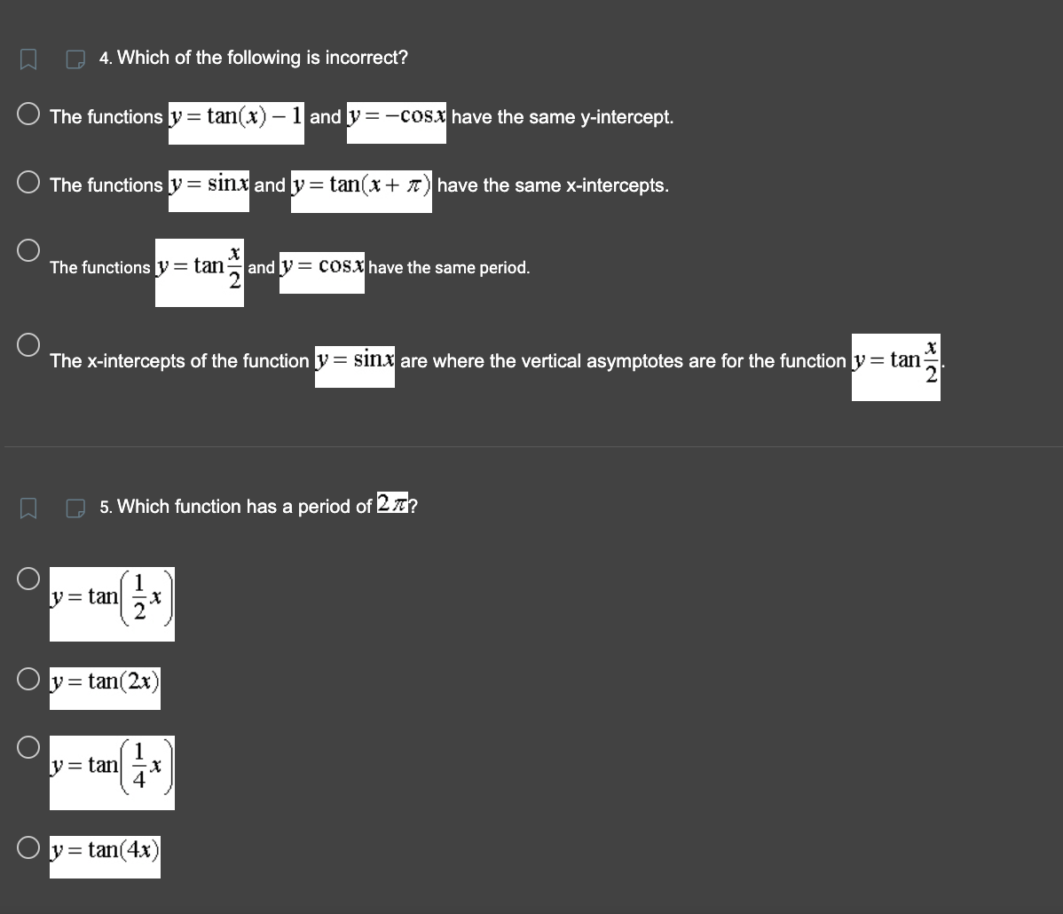 each graph in the form _. l A 3. Describe the following