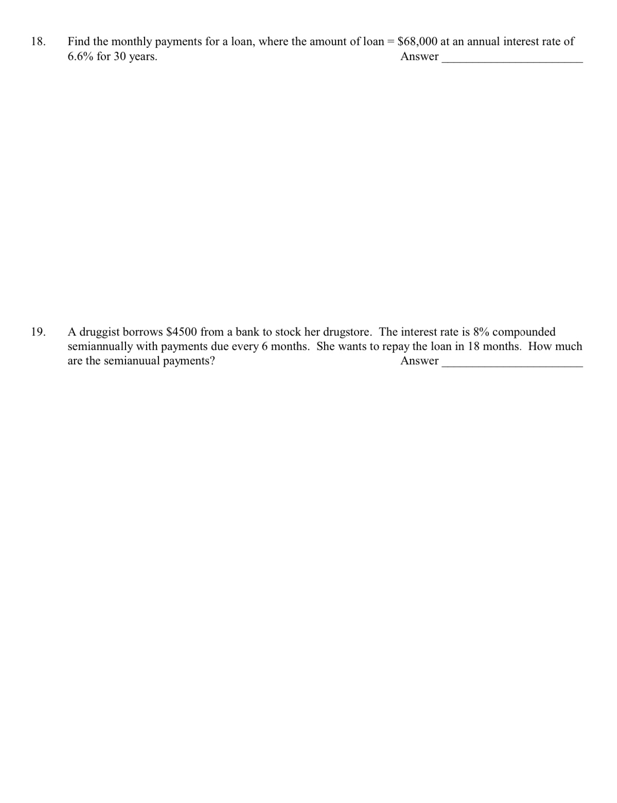 ordinary annuity is $2500. The annuity earns 6.5% compounded annually for 4