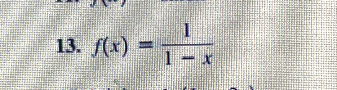  Clearly state the function and it's series, a detailed description of