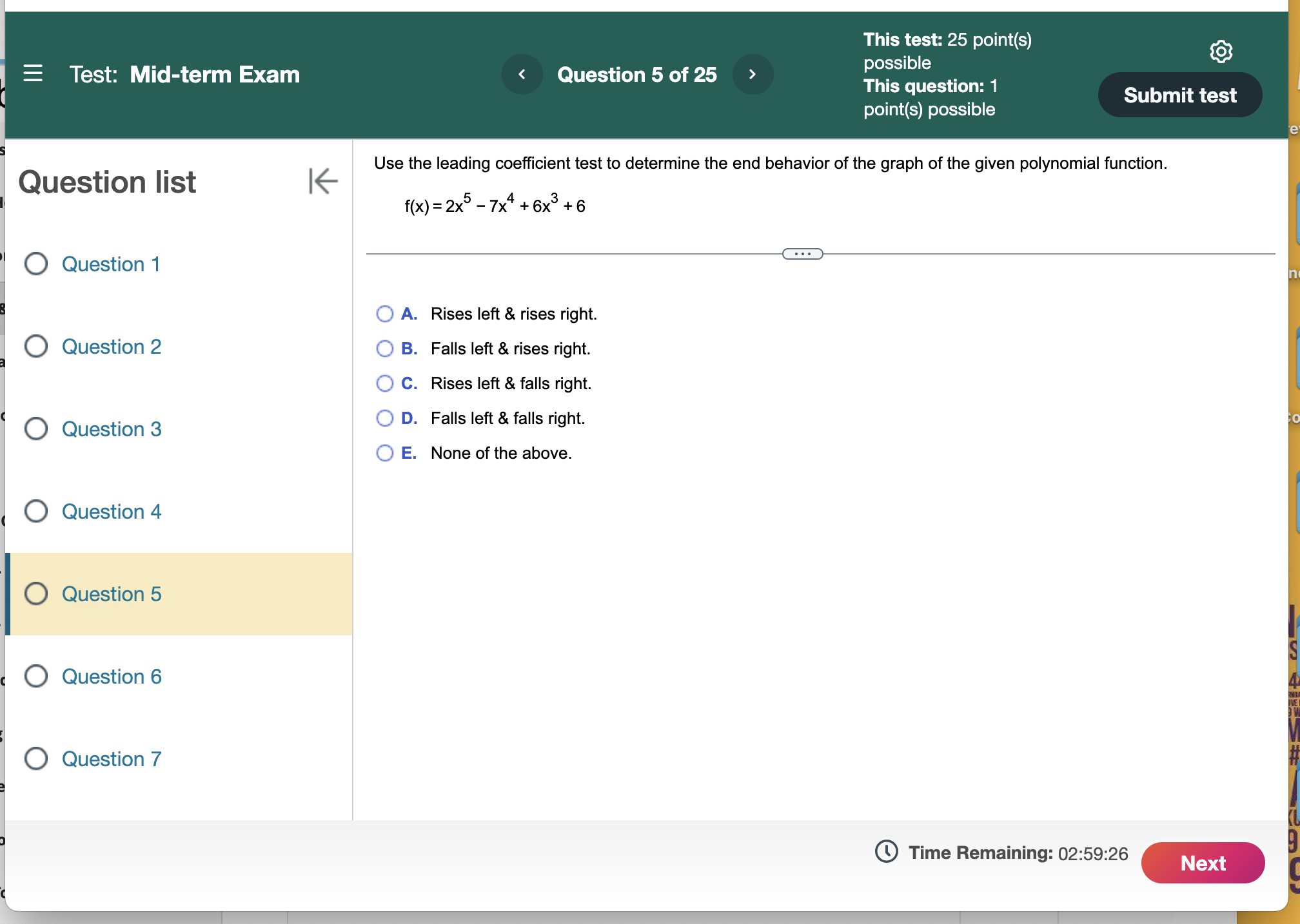 perpendicular to the line whose equation is y = x + 5