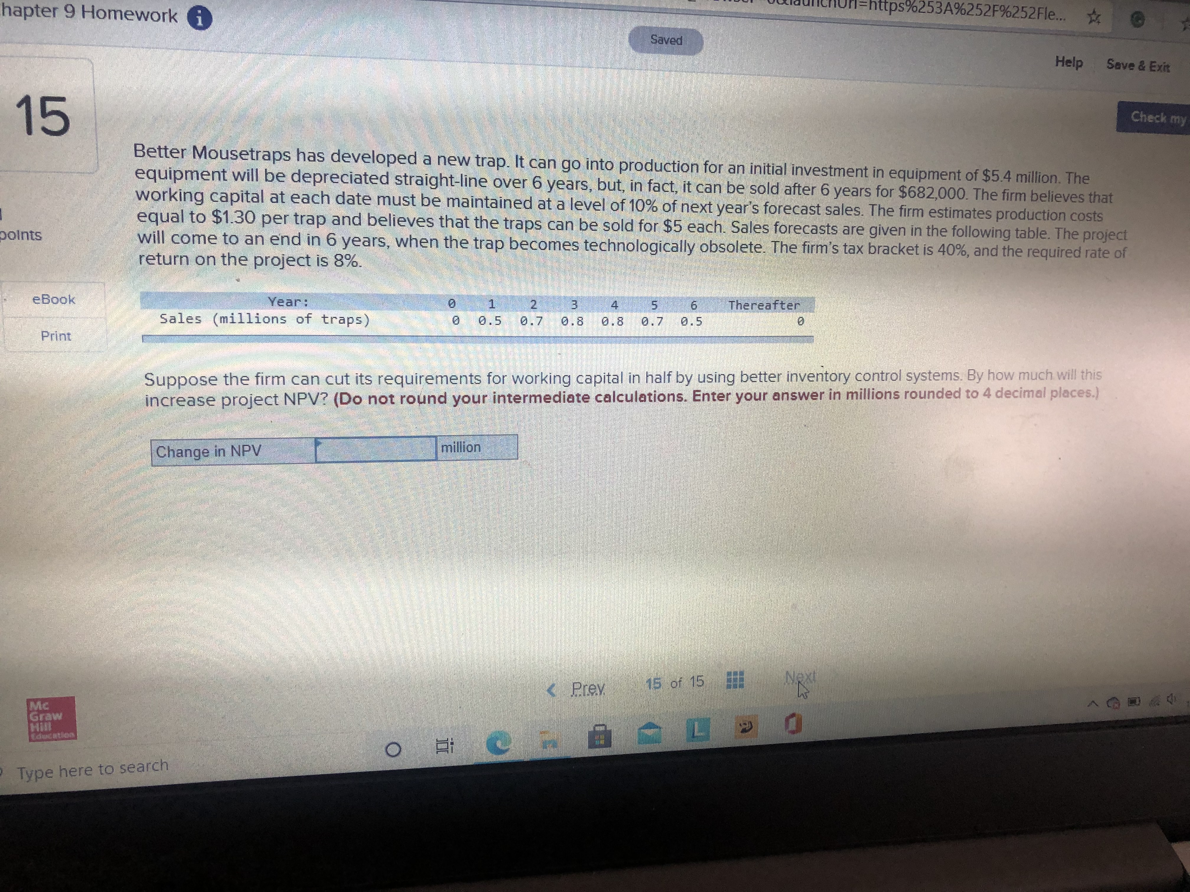 Help Save 14 Ch The efficiency gains resulting from a just-in-time inventory