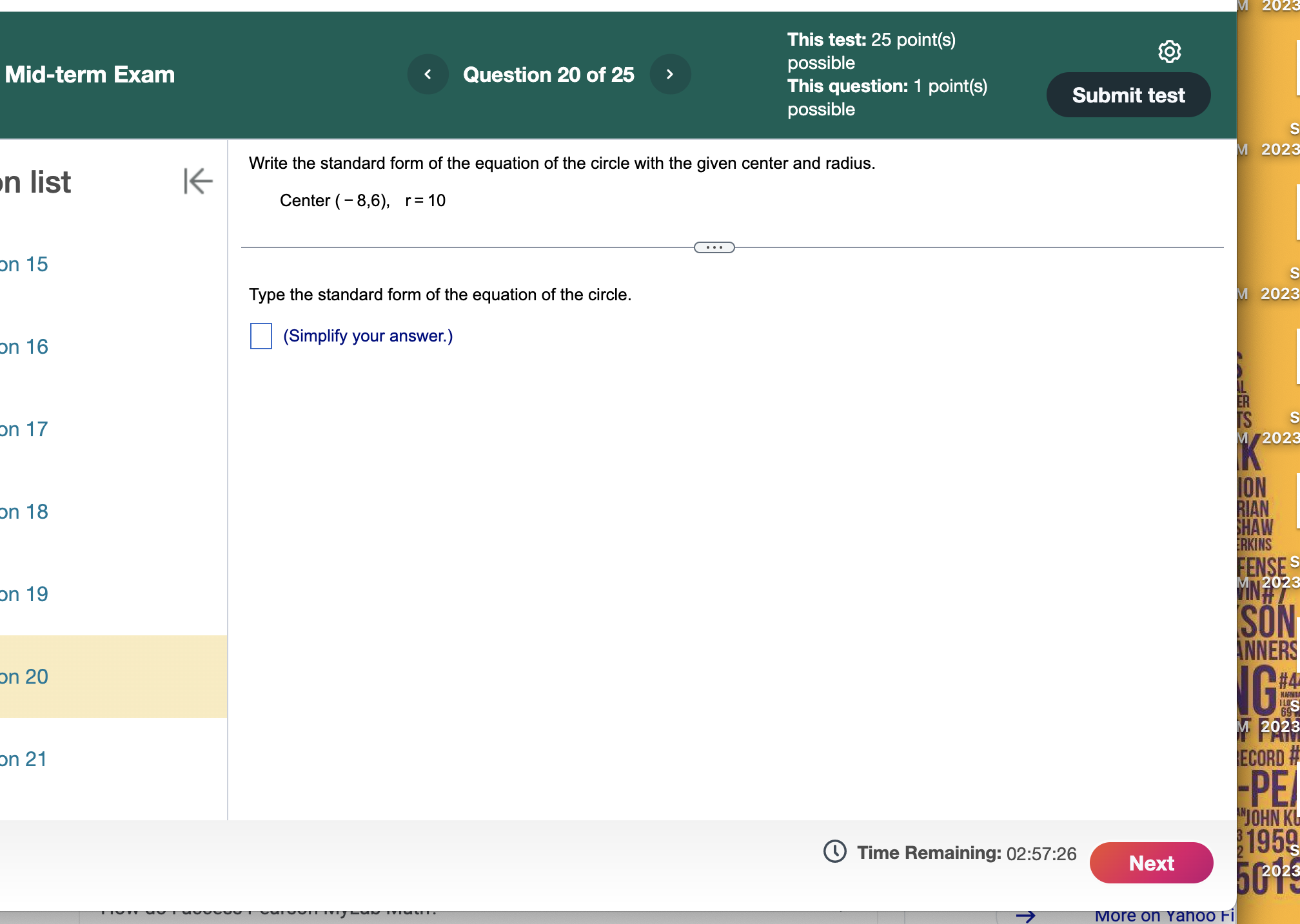 10 5 Q 0 Question6 a '3 D\" a 0 Question? 0